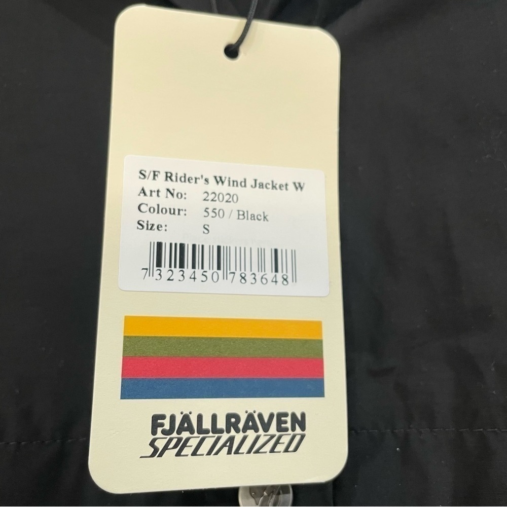 NWT Fjallraven x Specialized Black Button Up Wind Jacket Size S - Picture 9 of 9